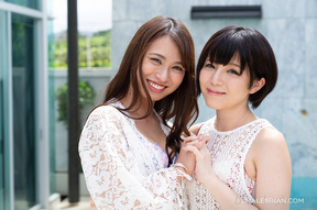 Hirose Mari and Takashima Nao stripped naked beside pool